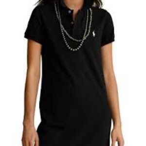 Navy Ralph Lauren Sport Polo Dress with Logo